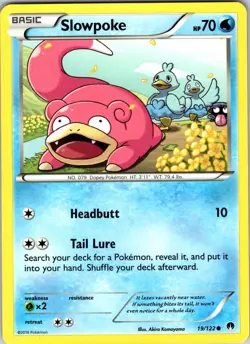 Slowpoke 19/122 XY - BREAKpoint Pokemon NM Normal - Image 1