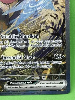 Greninja ex 132 - NM - Pokemon Scarlet & Violet - Black Star Promo - Image 3
