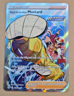 2022 Pokemon Brilliant Stars #TG27 Mustard Full Art NM to Mint Condition - Image 1