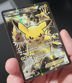 Pokemon Pikachu EX Full Art Holo Promo XY124 Black Star XY Trading Card NM - Image 5