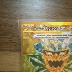 Pokemon Teal Mask Ogerpon ex 221/167 Hyper Rare Full Art Holo Twilight Masquera… - Image 4