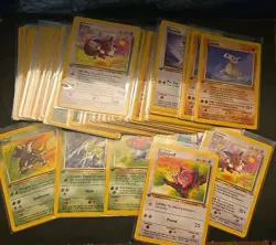 Pokemon Cards 1st Edition Lot 84 Cards Vintage Jungle All Cards NMOB Pack Fresh - Image 1
