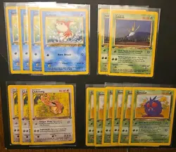 Pokemon Cards 1st Edition Lot 84 Cards Vintage Jungle All Cards NMOB Pack Fresh - Image 4