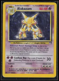 Pokemon TCG Alakazam #001/102 Base Set - Image 1