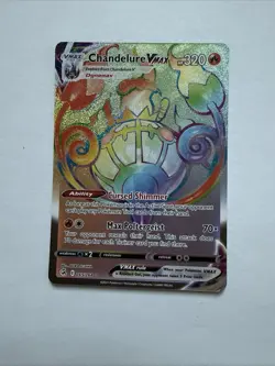 Pokemon Chandelure VMAX 265/264 Secret Rare Fusion Strike Holo 320 HP NM - Image 2
