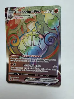 Pokemon Chandelure VMAX 265/264 Secret Rare Fusion Strike Holo 320 HP NM - Image 4