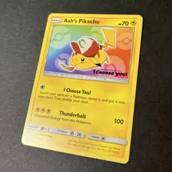 Ash’s Pikachu Black Star Promo set 7 cards raw LP/NM Pokemon TCG SM108-114 SM109 - Image 2