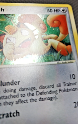 2003 Pokemon blackstar promo #13 Meowth holo LP+ - Image 4