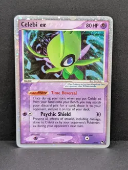 Celebi ex 017/017 Pop Series 2 Holo Ultra Rare Pokemon TCG Nintendo promo LP+ - Image 1