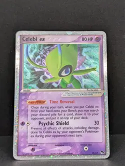 Celebi ex 017/017 Pop Series 2 Holo Ultra Rare Pokemon TCG Nintendo promo LP+ - Image 3