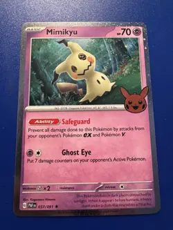 Pokemon Trick or Trade - Mimikyu 037/091 Cosmos Holo Rare - Image 1