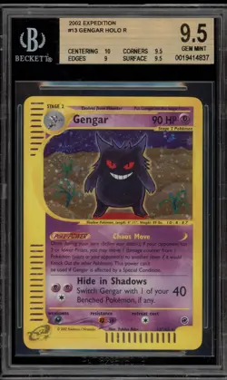 Pokemon Gengar Expedition Holo Rare #13 BGS 9.5 Gem Mint - Image 1