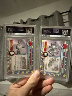 Pokemon Topps Chrome Spectra Magnemite #81 & Magneton #82 PSA 10 Sequential - Image 2