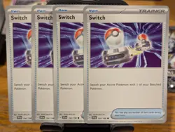 Pokemon TCG Scarlet & Violet Switch 194/198 x4 Playset - Image 1