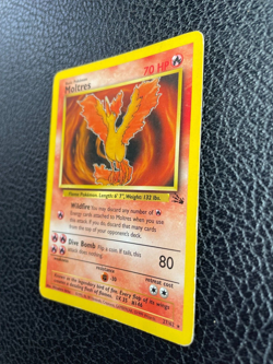 Pokemon TCG Moltres Fossil 27 Regular Unlimited Rare LP (1) Vintage 27/62 - Image 2