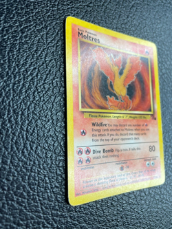 Pokemon TCG Moltres Fossil 27 Regular Unlimited Rare LP (1) Vintage 27/62 - Image 3