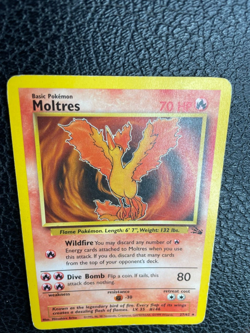 Pokemon TCG Moltres Fossil 27 Regular Unlimited Rare LP (1) Vintage 27/62 - Image 4