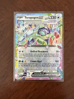 Pokemon TCG - Terapagos ex Stellar Crown Double Rare - 128/142 - M/NM - Image 1