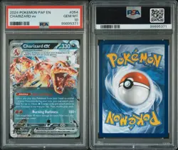 2024 Pokemon PAF EN Charizard ex #054 PSA 10 - Image 3