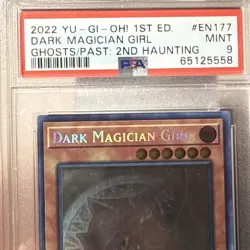 2022 Yu-Gi-Oh! GFP2 1st Edition Ghost Dark Magician Girl #GFP2-EN177 PSA 9 MINT - Image 3