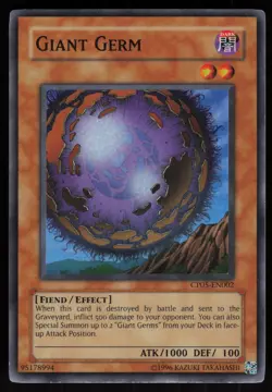 Giant Germ CP05-EN002 CP05 Super Rare Champion Pack 5 Yu-Gi-Oh - Image 1