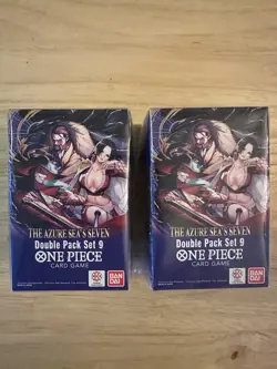 2 One Piece The Azure Sea's Seven (OP14) Double Pack Set Vol. 9 (Factory Sealed) - Image 1