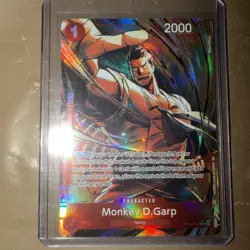 Monkey D Garp Alt Art OP13-016 Carrying on His Will - One Piece English TCG - Image 1
