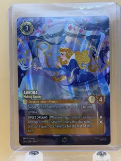 Disney Lorcana TCG Aurora Waking Beauty (Enchanted) 205/204 - Image 1