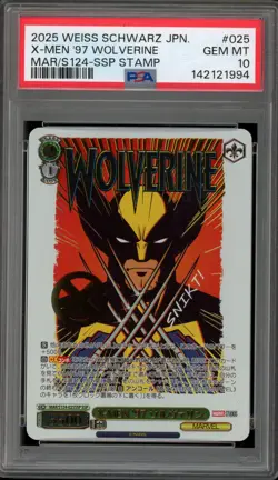 Weiss Schwarz X-Men '97 Wolverine JPN MAR/S124-025SSP SSP PSA 10 Gem Mint - Image 1
