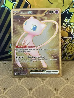 Pokemon TCG Scarlet & Violet 151 Mew EX Metal Gold 205/165 Promo Card NM (b) - Image 1