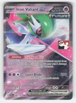 Iron Valiant ex 089/182 PAR Prize Pack Series Cards Holo NM - Image 1