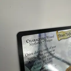 Draco Malfoy Slytherin Harry Potter Trading Card Holo - Image 5