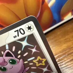 Pokemon Jigglypuff TCG Shiny Holo Rare Card Paldean Fates 198/091 Pack To Sleeve - Image 3