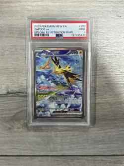 Pokemon TCG Zapdos EX Holo Card 202/165 Scarlet & Violet 151 Sir PSA 9 - Image 1