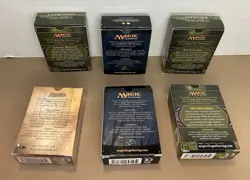 Magic The Gathering Playing Card 6 Deck Box Lot New Open Box - Image 2
