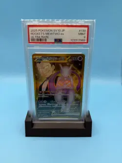 Pokemon Card PSA 9 Team Rocket's Mewtwo ex UR 130/098 Glory of Team Rocket JPN - Image 1