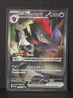 Pokemon TCG N's Zoroark EX Holo Card 185/159 Sv09: Journey Together - Image 1