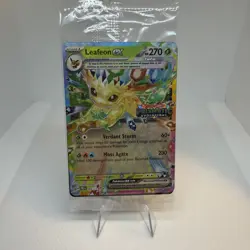 Pokemon TCG Leafeon EX 006/131 STAMPED PROMO Card Prismatic Evolutions SEALED - Image 1