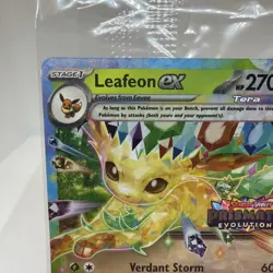 Pokemon TCG Leafeon EX 006/131 STAMPED PROMO Card Prismatic Evolutions SEALED - Image 2