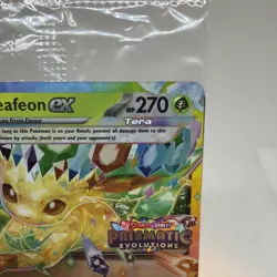Pokemon TCG Leafeon EX 006/131 STAMPED PROMO Card Prismatic Evolutions SEALED - Image 3