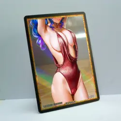 ST. LOUIS Waifu Anime Card LIMITED 1/1 Custom TCG Holo T14084 - Image 2