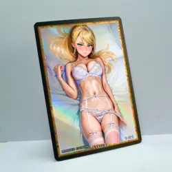 SAMUS ARAN Waifu Anime Card LIMITED 1/1 Custom TCG Holo T14083 - Image 2