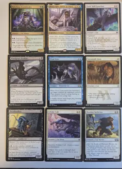 MTG Cat creature lot. 9 Cards. Multiple Colors. - Image 1