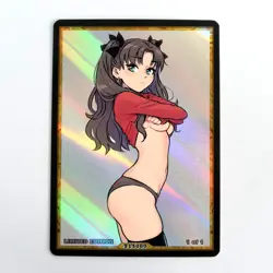 RIN TOHSAKA Waifu Anime Card LIMITED 1/1 Custom TCG Holo T14080 - Image 1