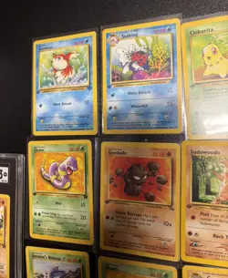 36 Pokemon Card Lot 1st Edition VINTAGE WOTC Team Rocket Jungle Holo Mix Slabs - Image 2