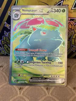 Venusaur EX Full Art SV 151 182/165 English Pokemon Card TCG NM - Image 1