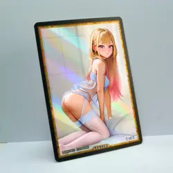 MARIN KITAGAWA Waifu Anime Card LIMITED 1/1 Custom TCG Holo T14072 - Image 2