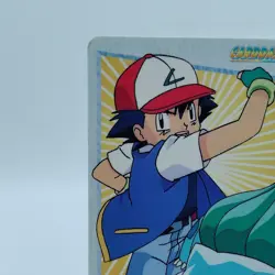 Pokemon Cards Carddass 12 Ash & Bulbasaur Anime Collection VG Japanese i840 - Image 2