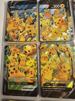 Pikachu V‑Union Complete Set – 4 Cards – Black Star Promo Ultra Rare - Image 1