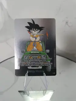 Son Goku E-48 Silver Energy Marker Dragon Ball Manga Booster Card Fusion World - Image 1